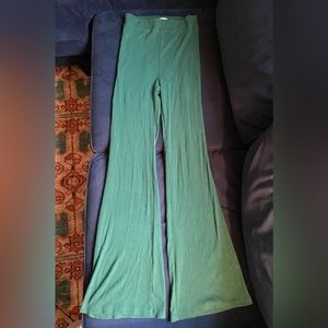 Green Flare Pants
